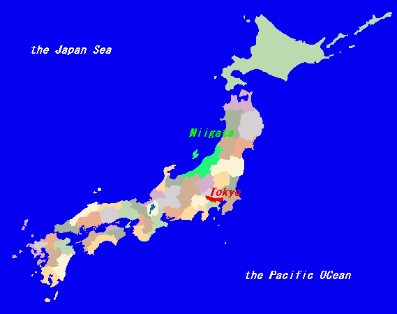 a Japan map